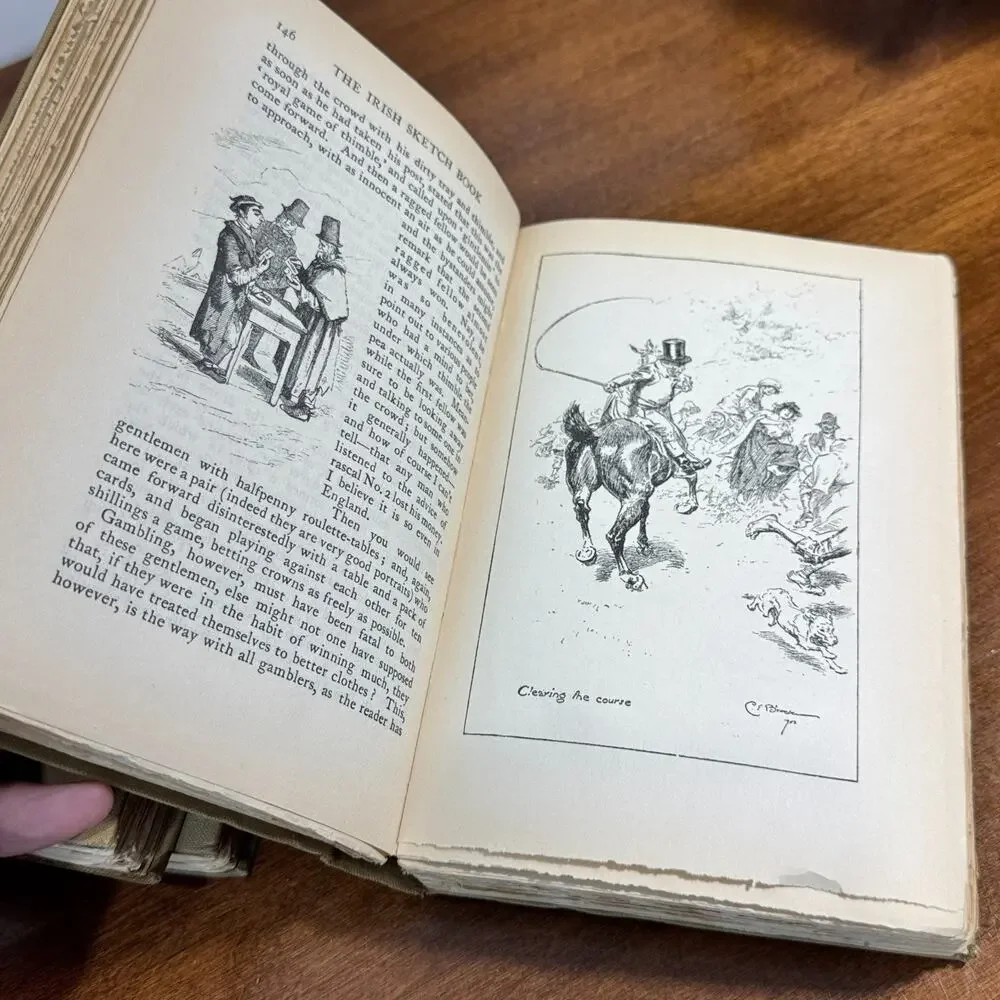 Early 1900s William Makepeace Thackeray Temple Edition Lot of 3 J M Dent Books
